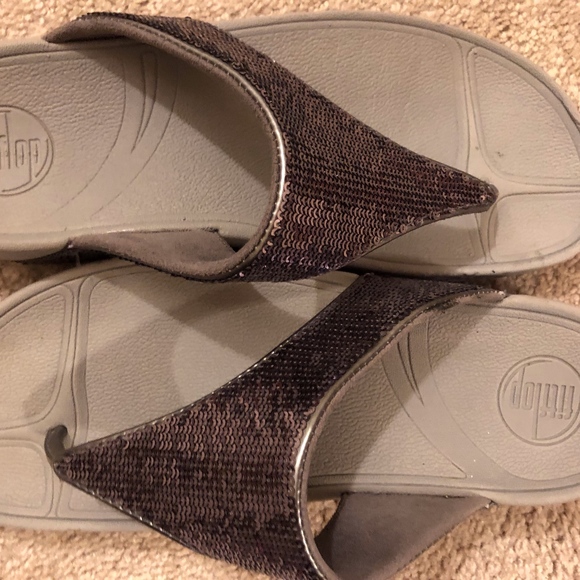 Fitflop glitter thong sandals - Picture 1 of 4